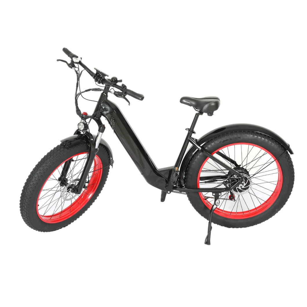 20inch Fat Tire Electric Mountian Bike Elextric Bike Vehicle Bicycle Disc Brake Suspension 48V 10.4ah Battery 500W Motor